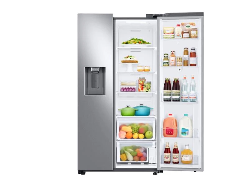 Samsung RS27T5561SR 26.7 cu. ft. Large Capacity Side-by-Side Refrigerator with Touch Screen Family Hub™ in Stainless Steel - Image 7