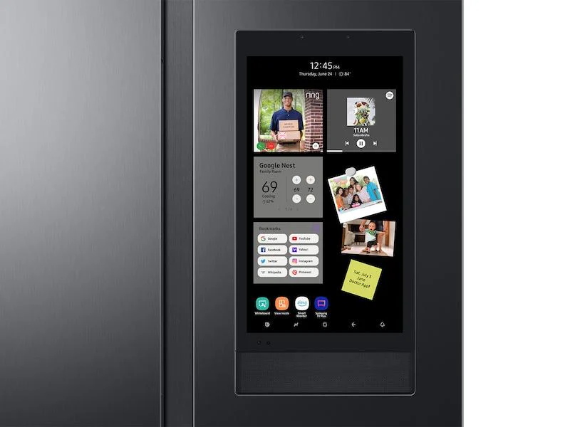 Samsung RS28A5F61SG 27.3 cu. ft. Smart Side-by-Side Refrigerator with Family Hub™ in Black Stainless Steel - Image 5