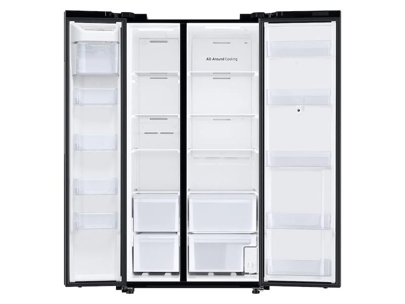 Samsung RS28A5F61SG 27.3 cu. ft. Smart Side-by-Side Refrigerator with Family Hub™ in Black Stainless Steel - Image 7
