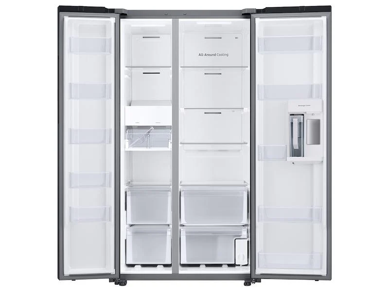 Samsung RS28CB7600QLAA Bespoke Side-by-Side 28 cu. ft. Refrigerator with Beverage Center™ in Stainless Steel - Image 5