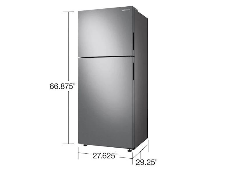 Samsung RT16A6195SR 15.6 cu. ft. Top Freezer Refrigerator with All-Around Cooling in Stainless Steel - Image 2
