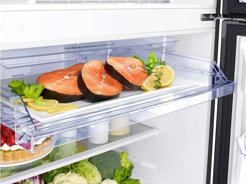 Samsung RT18M6215SG 18 cu. ft. Top Freezer Refrigerator with FlexZone™ and Ice Maker in Black Stainless Steel - Image 8
