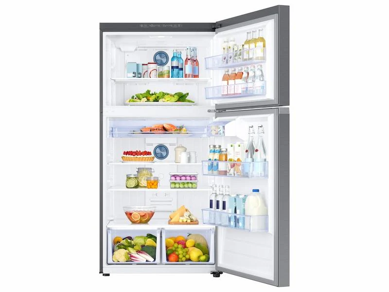 Samsung 21 cu. ft. Top Freezer Refrigerator with FlexZone™ in Stainless Steel - Image 4
