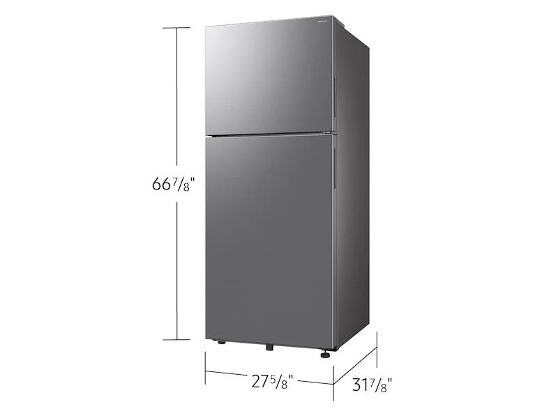 Samsung RT70F18LASR 18 cu. ft. Top Freezer Refrigerator with Ice Maker in Stainless Steel - Image 2