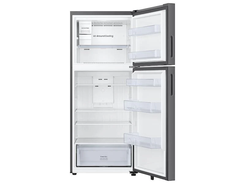 Samsung RT70F18LASR 18 cu. ft. Top Freezer Refrigerator with Ice Maker in Stainless Steel - Image 3