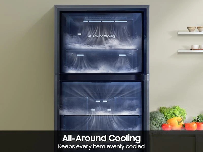 Samsung RT70F18LRSR 18 cu. ft. Top Freezer Refrigerator with All-Around Cooling in Stainless Steel - Image 4