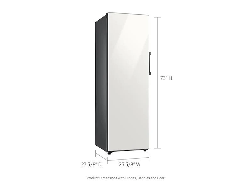 11.4 cu. Ft. Bespoke Flex Column Refrigerator with Flexible Design in White Glass - Image 3