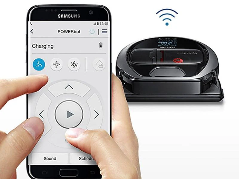 Samsung VR1AM7040WG POWERbot™ Smart Robot Vacuum with Visionary Mapping™ in Neutral Grey - Image 4