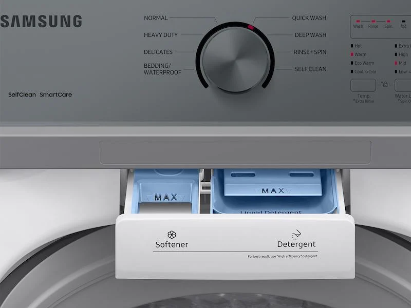 Samsung WA44A3205AW 4.4 cu. ft. Top Load Washer with ActiveWave™ Agitator and Soft-Close Lid in White - Image 10