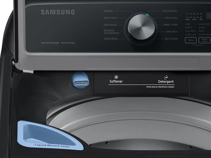 4.4 cu. ft. Top Load Washer with ActiveWave™ Agitator and Active WaterJet in Brushed Black - Image 9