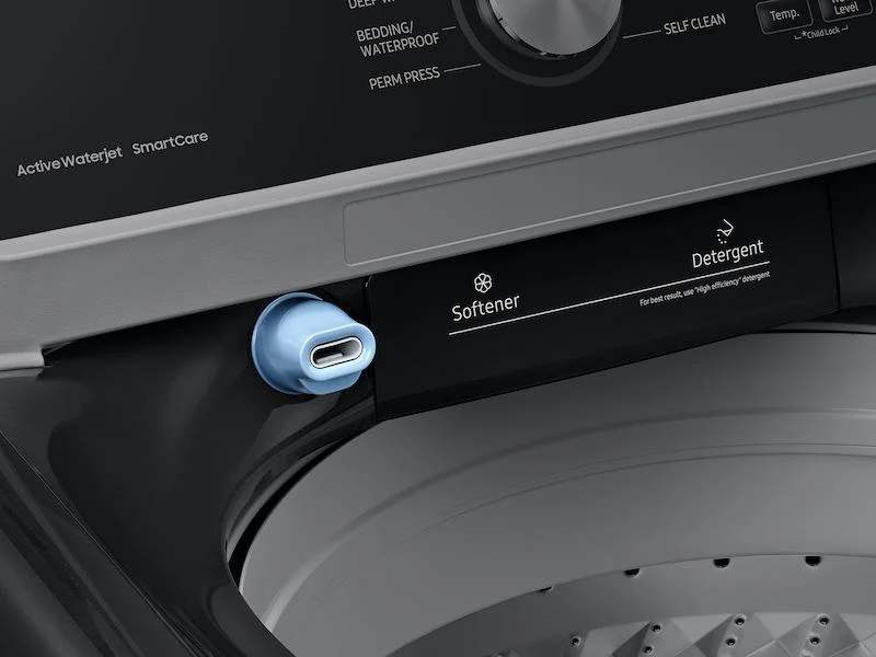 Samsung WA45T3400AV 4.5 cu. ft. Capacity Top Load Washer with Active WaterJet in Brushed Black - Image 4