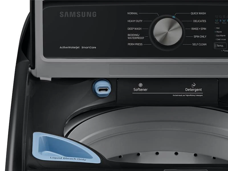Samsung WA45T3400AV 4.5 cu. ft. Capacity Top Load Washer with Active WaterJet in Brushed Black - Image 9