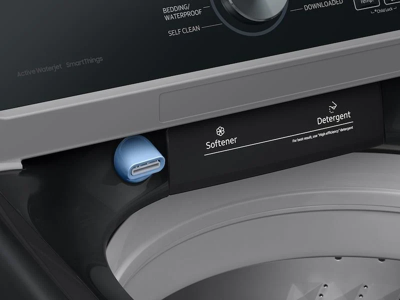 Samsung WA46CG3505AVA4 4.6 cu. ft. Large Capacity Smart Top Load Washer with ActiveWave™ Agitator and Active WaterJet in Brushed Black - Image 9