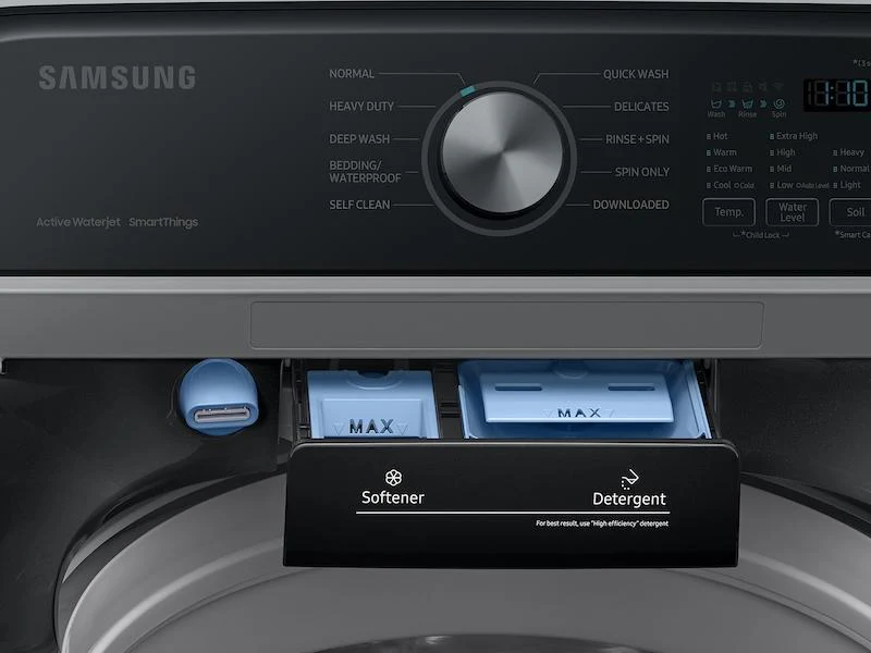 Samsung WA47CG3500AVA4 4.7 cu. ft. Large Capacity Smart Top Load Washer with Active WaterJet in Brushed Black - Image 10