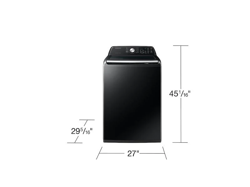Samsung WA47CG3500AVA4 4.7 cu. ft. Large Capacity Smart Top Load Washer with Active WaterJet in Brushed Black - Image 2
