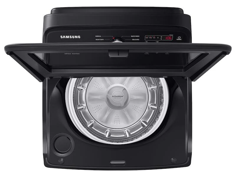 Samsung WA49B5105AV 4.9 cu. ft. Large Capacity Top Load Washer with ActiveWave™ Agitator and Deep Fill in Brushed Black - Image 6
