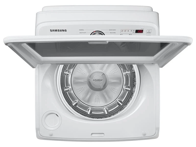 4.9 cu. ft. Large Capacity Top Load Washer with ActiveWave™ Agitator and Deep Fill in White - Image 4