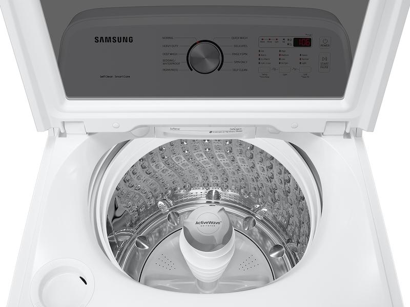 4.9 cu. ft. Large Capacity Top Load Washer with ActiveWave™ Agitator and Deep Fill in White - Image 8