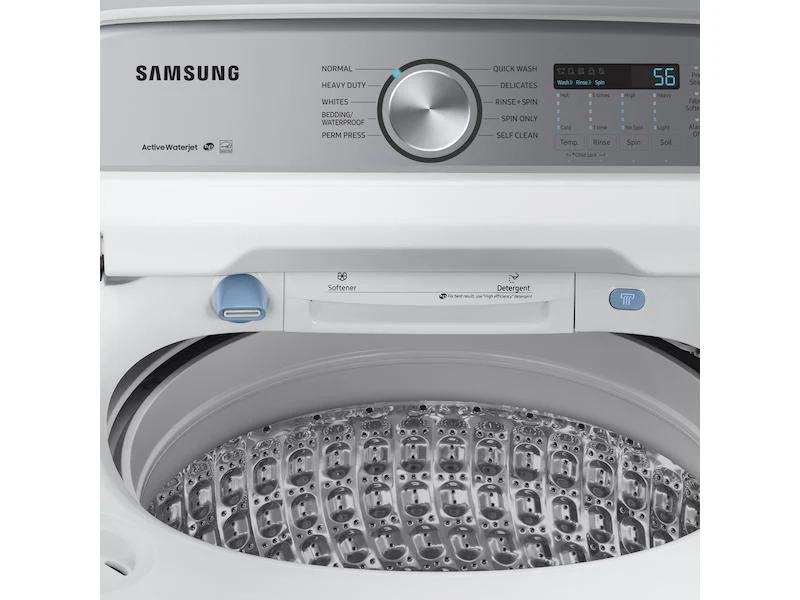 Samsung WA49B5205AW 4.9 cu. ft. Capacity Top Load Washer with ActiveWave™ Agitator and Active WaterJet in White - Image 9