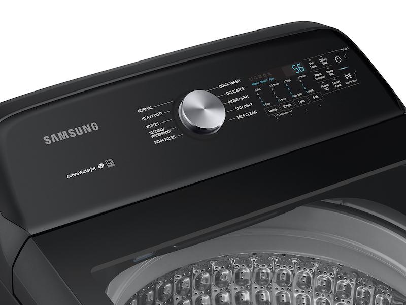 Samsung WA50R5200AV 5.0 cu. ft. Capacity Top Load Washer with Active WaterJet in Brushed Black - Image 3