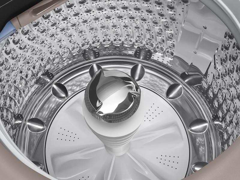 Samsung WA51A5505AC 5.1 cu. ft. Smart Top Load Washer with ActiveWave™ Agitator and Super Speed Wash in Champagne - Image 4