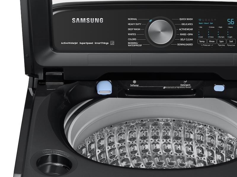 5.1 cu. ft. Smart Top Load Washer with ActiveWave™ Agitator and Super Speed Wash in Brushed Black - Image 9