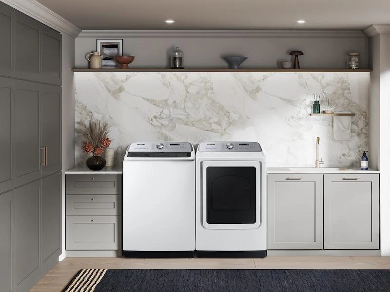 Samsung WA52DG5500AW 5.2 cu. ft. Large Capacity Smart Top Load Washer with Super Speed Wash in White - Image 3