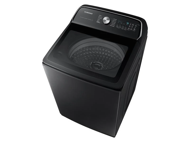 Samsung WA54CG7105AVUS 5.4 cu. ft. Extra-Large Capacity Smart Top Load Washer with ActiveWave™ Agitator and Super Speed Wash in Brushed Black - Image 6