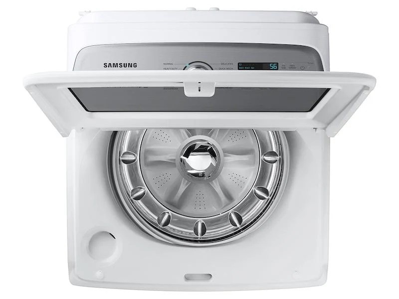 Samsung WA54CG7105AWUS 5.4 cu. ft. Extra-Large Capacity Smart Top Load Washer with ActiveWave™ Agitator and Super Speed Wash in White - Image 7