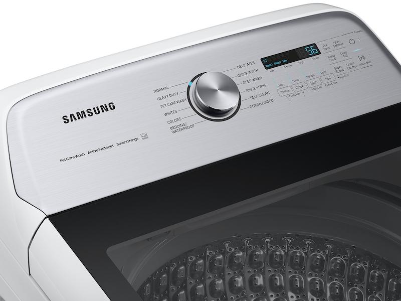 Samsung WA54CG7150AWA4 5.4 cu. ft. Smart Top Load Washer with Pet Care Solution and Super Speed Wash in White - Image 11