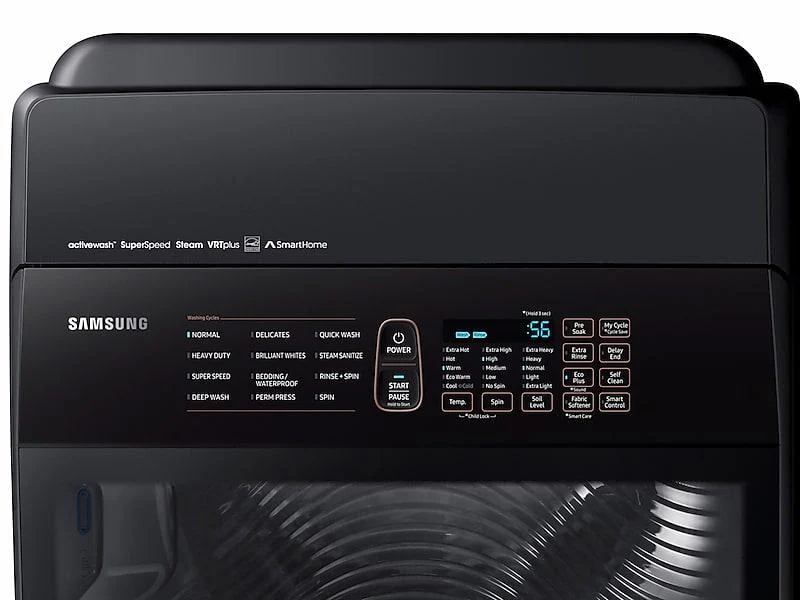 Samsung WA54M8750AV 5.4 cu. ft. Top Load Smart Washer with Integrated Touch Controls and activewash™ in Black Stainless Steel - Image 3