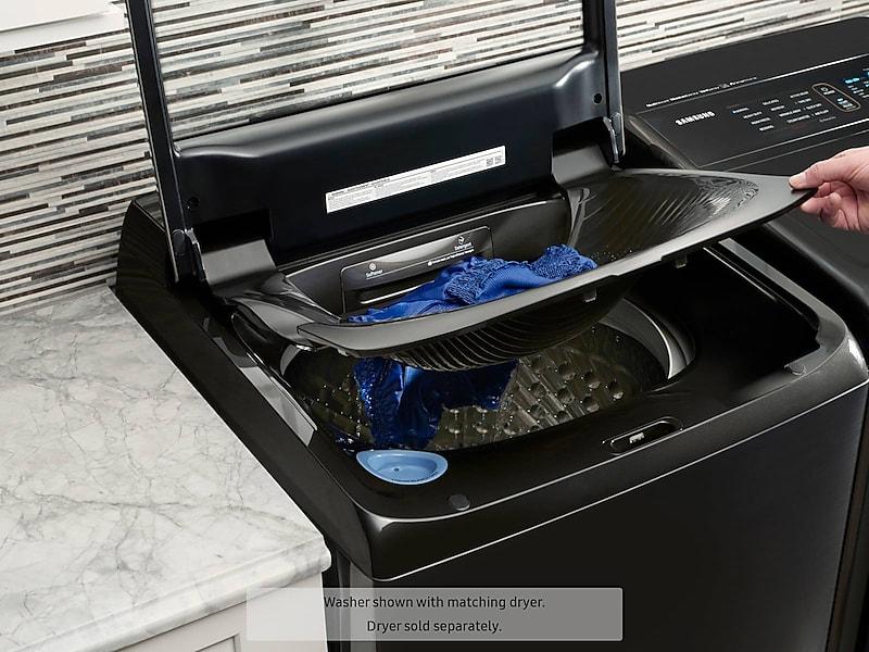 Samsung WA54M8750AV 5.4 cu. ft. Top Load Smart Washer with Integrated Touch Controls and activewash™ in Black Stainless Steel - Image 4