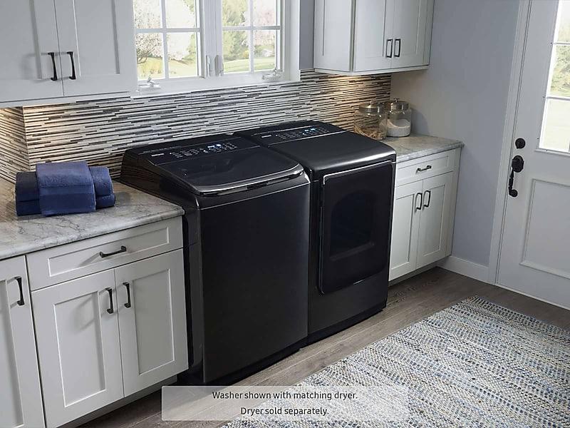 Samsung WA54M8750AV 5.4 cu. ft. Top Load Smart Washer with Integrated Touch Controls and activewash™ in Black Stainless Steel - Image 8