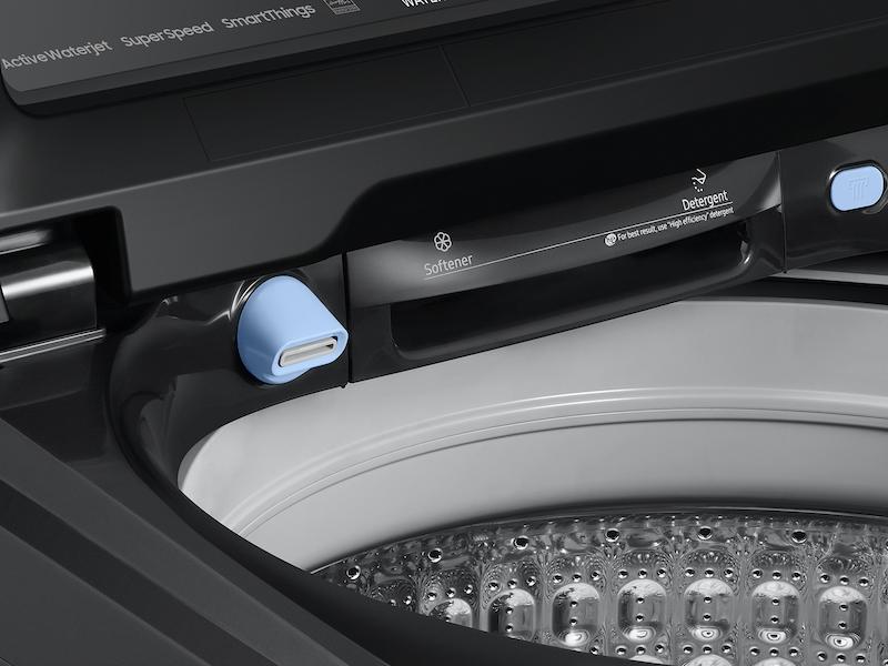 Samsung WA55CG7100AVUS 5.5 cu. ft. Extra-Large Capacity Smart Top Load Washer with Super Speed Wash in Brushed Black - Image 8