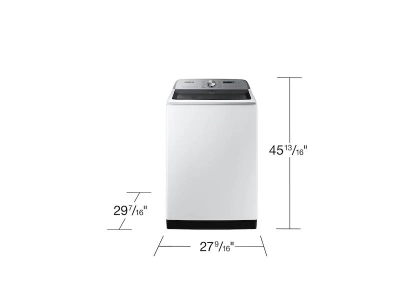 Samsung WA55CG7100AWUS 5.5 cu. ft. Extra-Large Capacity Smart Top Load Washer with Super Speed Wash in White - Image 2