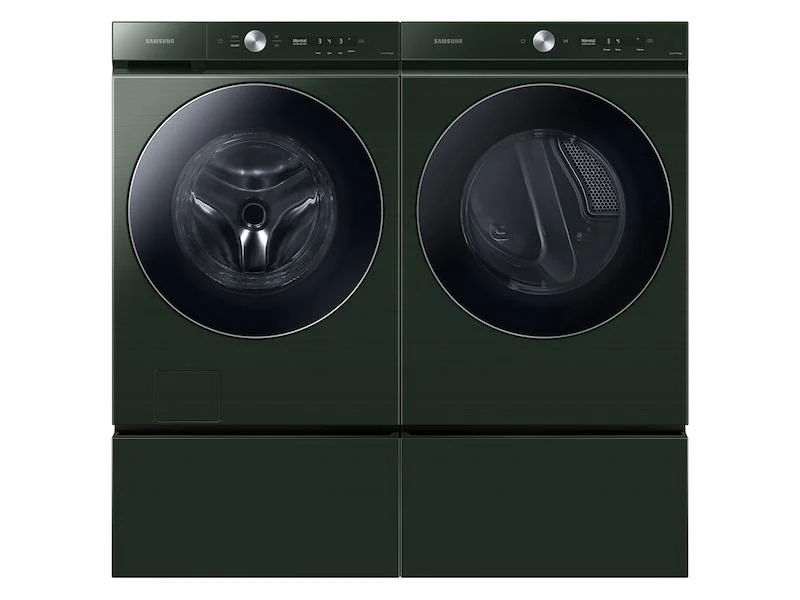 Samsung WE502NG Bespoke 27" Laundry Pedestal with Storage Drawer in Forest Green - Image 3