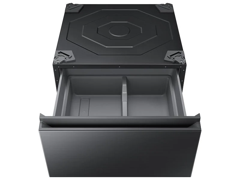 Samsung WE502NV Bespoke 27" Laundry Pedestal with Storage Drawer in Brushed Black - Image 2