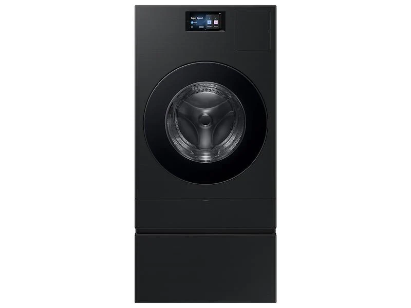Samsung WE702NB Bespoke AI Laundry Combo™ Pedestal with Storage Drawer in Brushed Black - Image 5