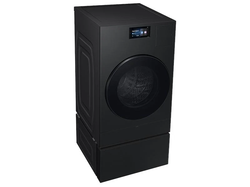 Samsung WE702NB Bespoke AI Laundry Combo™ Pedestal with Storage Drawer in Brushed Black - Image 6