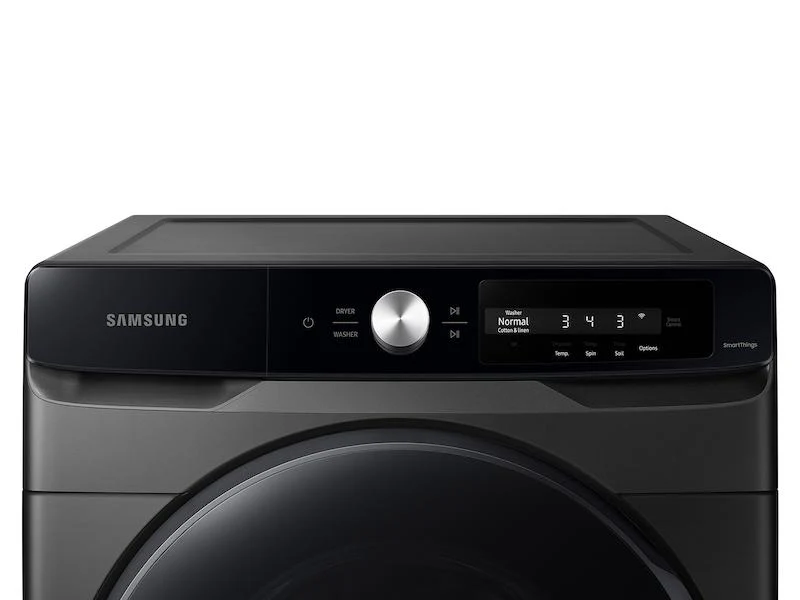 4.5 cu. ft. Large Capacity Smart Dial Front Load Washer with Super Speed Wash in Brushed Black - Image 3