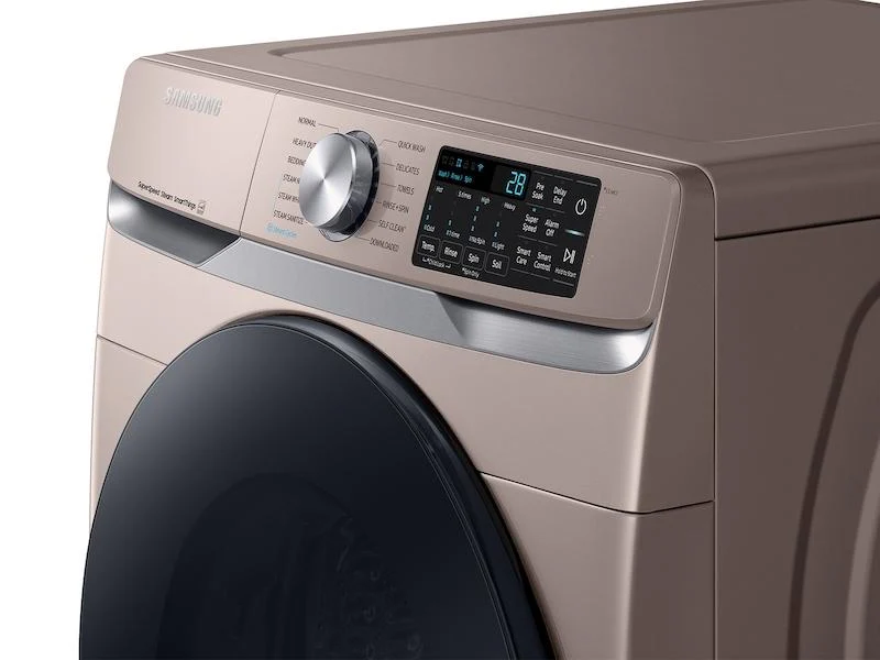 Samsung 4.5 cu. ft. Large Capacity Smart Front Load Washer with Super Speed Wash - Champagne - Image 10