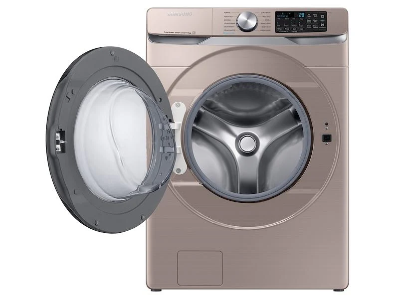 Samsung 4.5 cu. ft. Large Capacity Smart Front Load Washer with Super Speed Wash - Champagne - Image 12