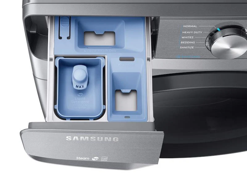 Samsung 4.5 cu. ft. Front Load Washer with Steam in Platinum - Image 7