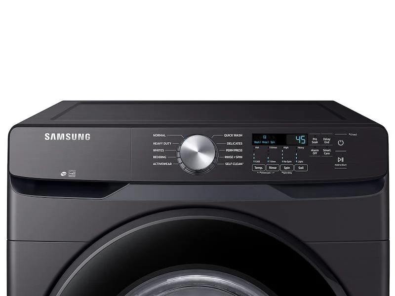 Samsung WF45T6000AV 4.5 cu. ft. Front Load Washer with Vibration Reduction Technology+ in Brushed Black - Image 3
