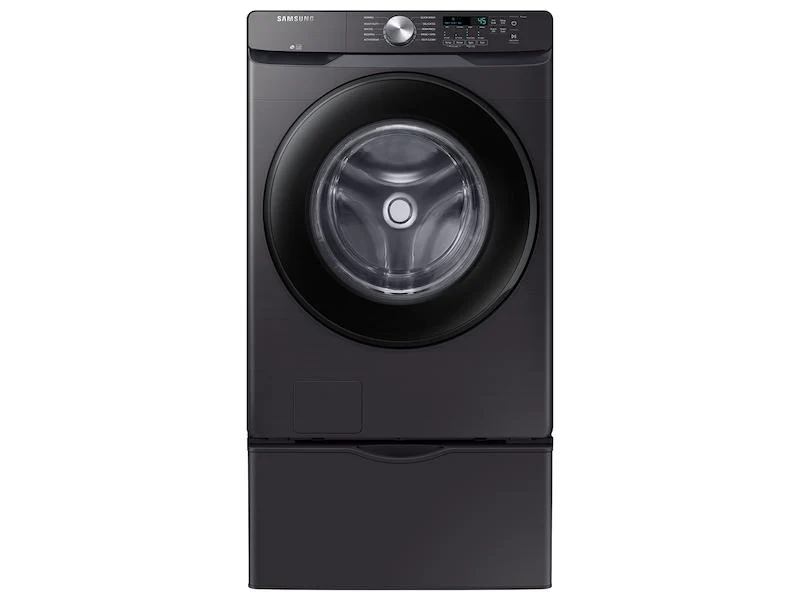 Samsung WF45T6000AV 4.5 cu. ft. Front Load Washer with Vibration Reduction Technology+ in Brushed Black - Image 4