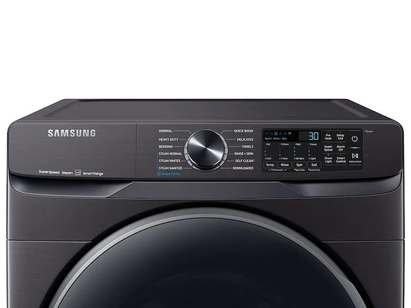 5.0 cu. ft. Extra-Large Capacity Smart Front Load Washer with Super Speed Wash in Brushed Black - Image 3
