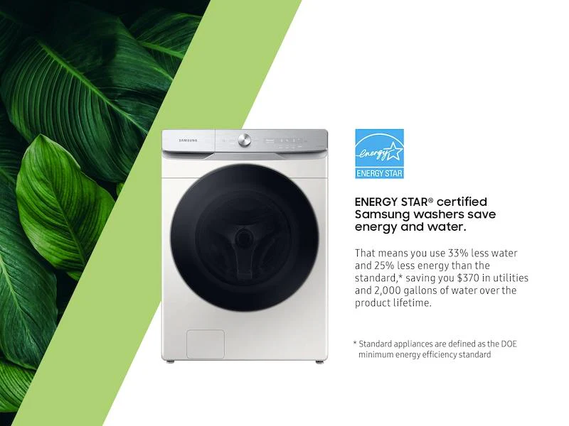 5.0 cu. ft. Extra-Large Capacity Smart Dial Front Load Washer with MultiControl™ in Ivory - Image 4