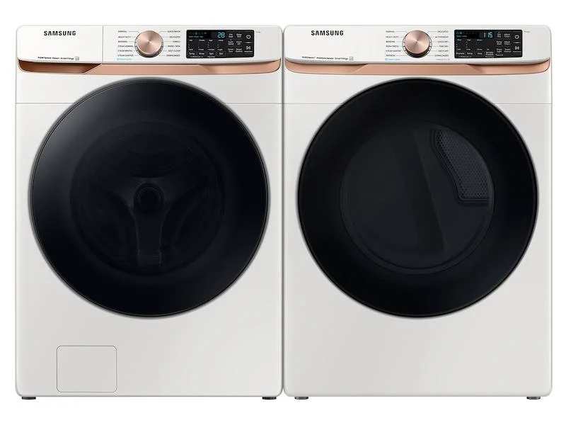 Samsung WF50BG8300AEUS 5.0 cu. ft. Extra Large Capacity Smart Front Load Washer with Super Speed Wash and Steam in Ivory - Image 8