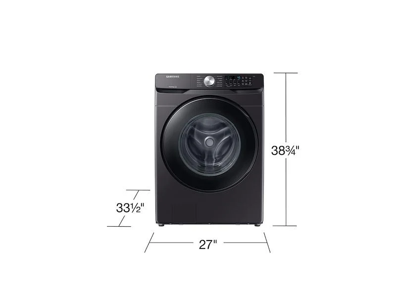 Samsung WF51CG8000AV 5.1 cu. ft. Extra-Large Capacity Smart Front Load Washer with Vibration Reduction Technology+ in Brushed Black - Image 2