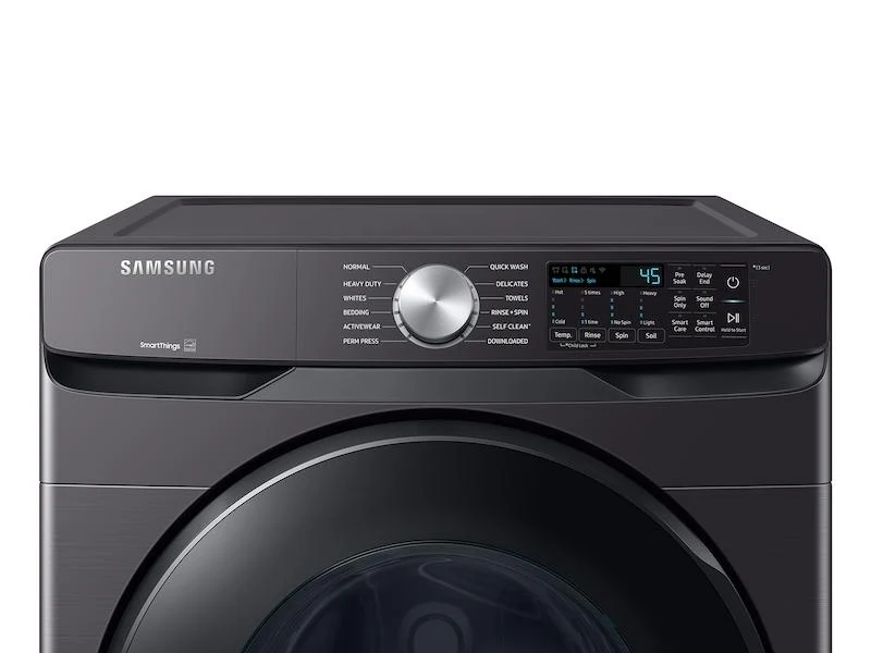 Samsung WF51CG8000AV 5.1 cu. ft. Extra-Large Capacity Smart Front Load Washer with Vibration Reduction Technology+ in Brushed Black - Image 3